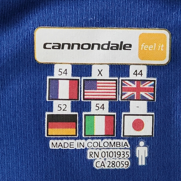 CANNONDALE  Ride Sleeveless Cycling Jersey 1/2 zip blue XL NWT - Picture 8 of 11